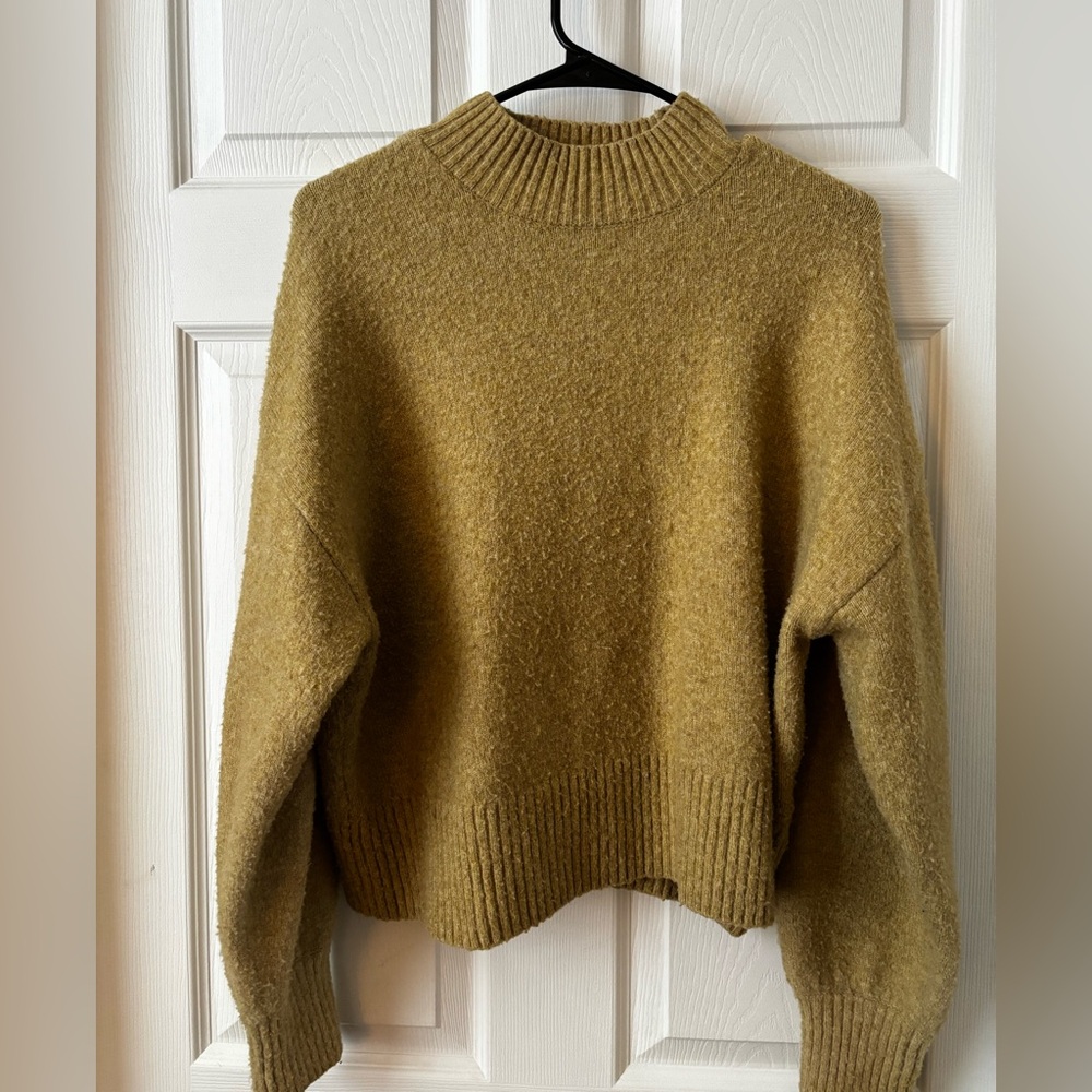 Monki Mustard Yellow Women's Turtleneck Sweater